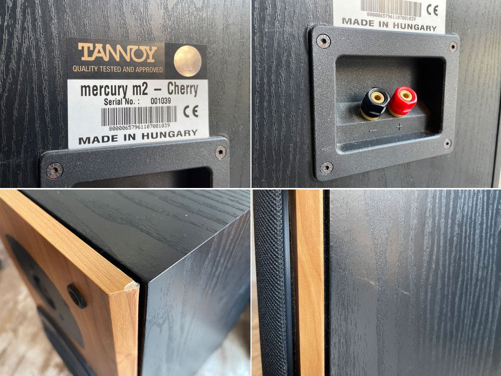 タンノイ TANNOY マーキュリー Mercury M2 Cherry ブックシェルフ型 スピーカー 2way オーディオ 90年代 英国 ♪