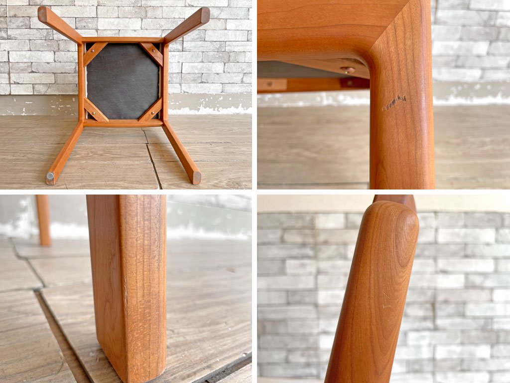 ヤクモ家具製作所 ビーグルチェア Beagle chair チェリー無垢材 ファブリッククッション ベージュ 堀 達哉 HORI design 定価\41,250- A ●