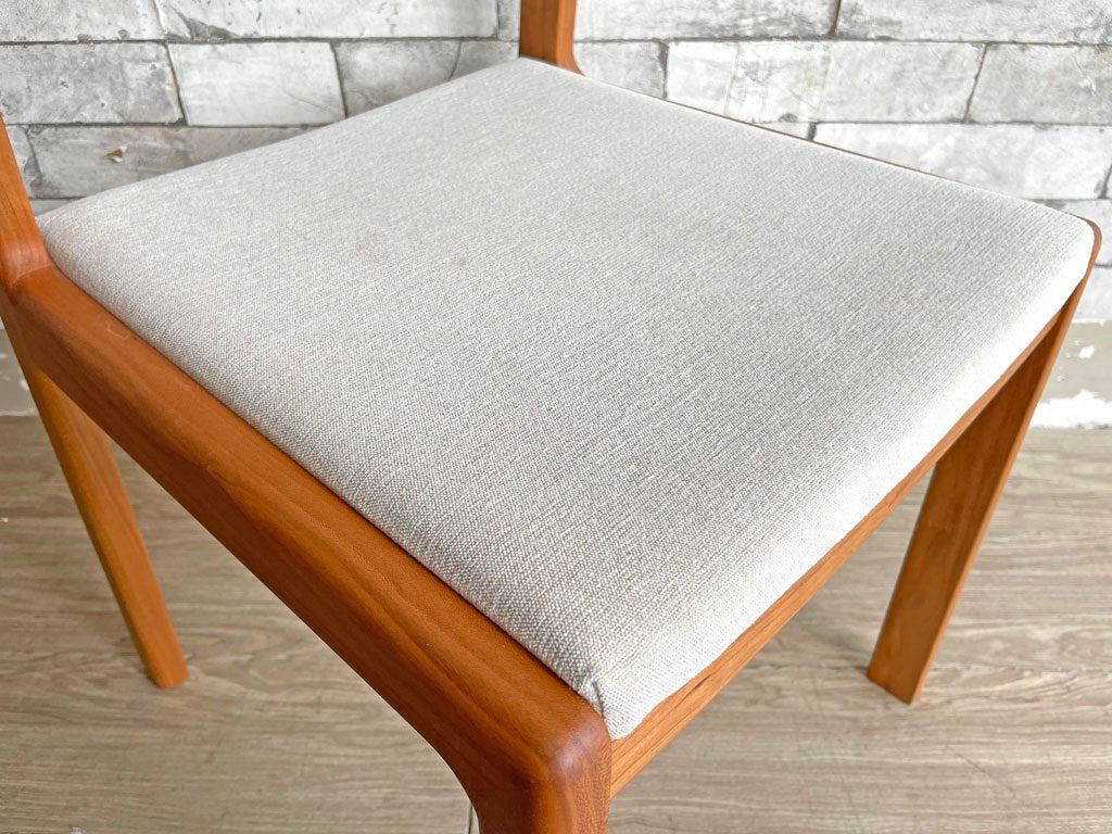 ヤクモ家具製作所 ビーグルチェア Beagle chair チェリー無垢材 ファブリッククッション ベージュ 堀 達哉 HORI design 定価\41,250- D ●