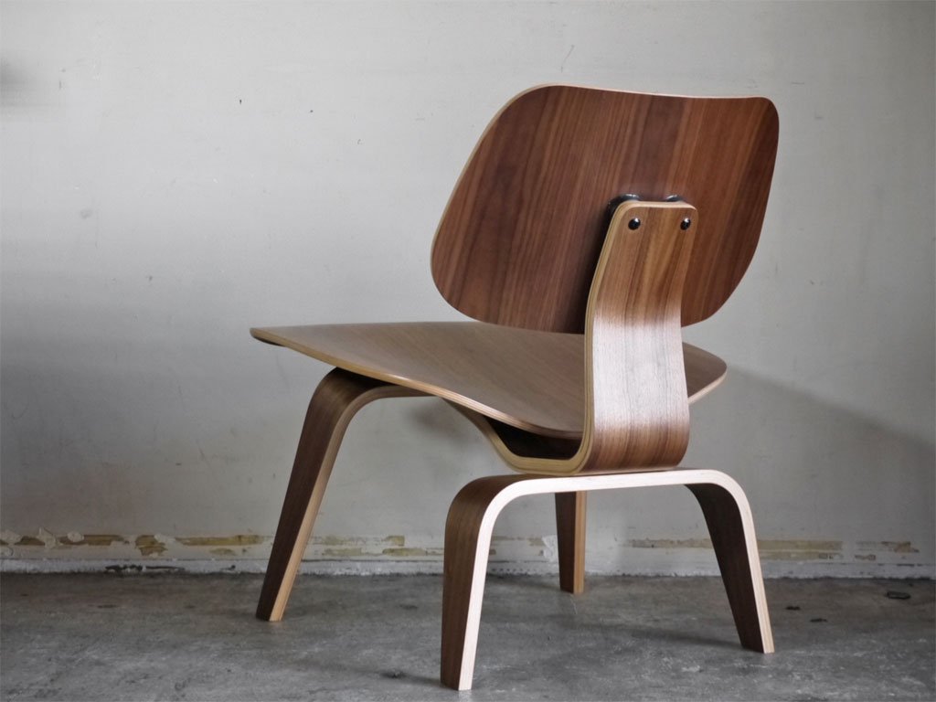 ハーマンミラー Herman Miller LCW ラウンジチェア ウッドレッグ Molded Plywood Lounge Chair ウォールナット C&Rイームズ ミッドセンチュリー ■