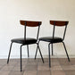 アクメファニチャー ACME Furniture グランビュー GRANDVIEW ダイニングチェア PVCレザー オーク材 スチール インダストリアル 2脚セット ◇
