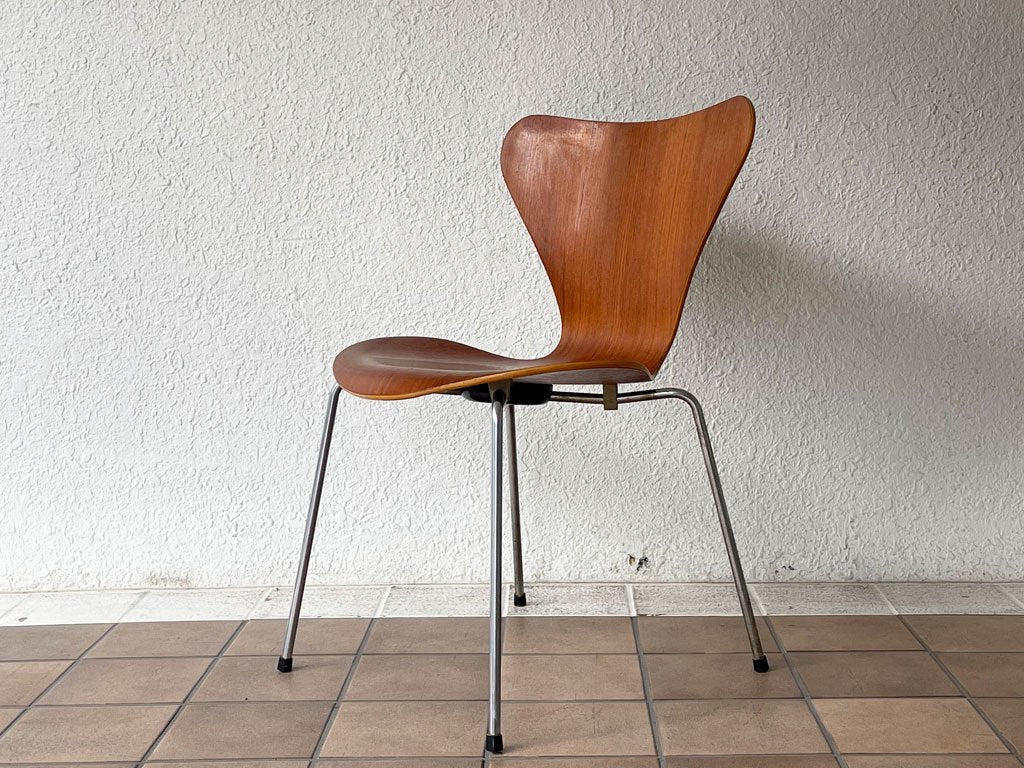 フリッツハンセン Fritz Hansen セブンチェア Seven Chair アルネヤコブセン Arne Jacobsen 希少 ヴィンテージ チーク材  現状品 ◇