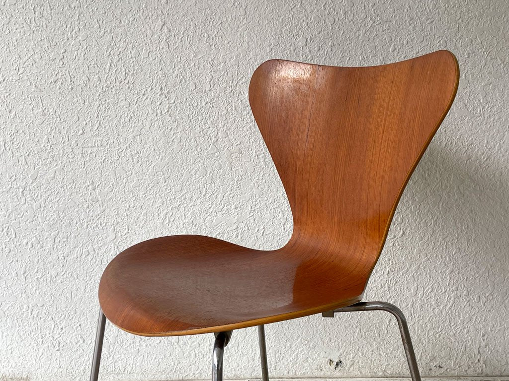 フリッツハンセン Fritz Hansen セブンチェア Seven Chair アルネヤコブセン Arne Jacobsen 希少 ヴィンテージ チーク材  現状品 ◇