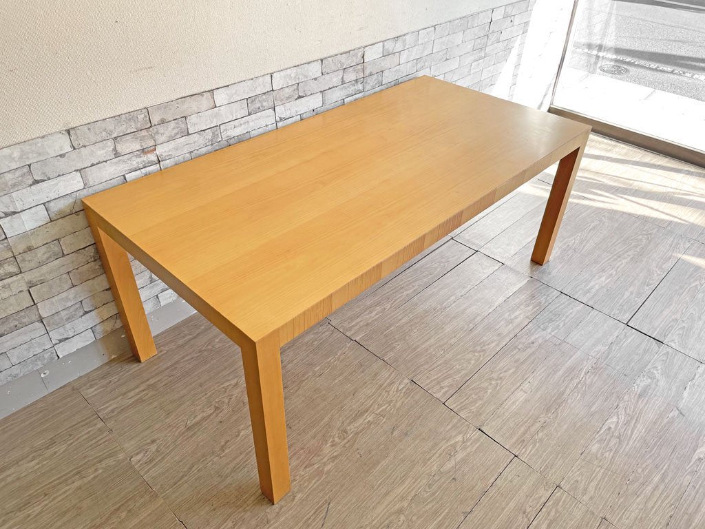 インターデコール INTER DECOR 現 カッシーナイクスシー Cassina IXC. マトリクス MATRIX ダイニングテーブル ビーチ材 W180cm モダン ミニマル 現状品 ●