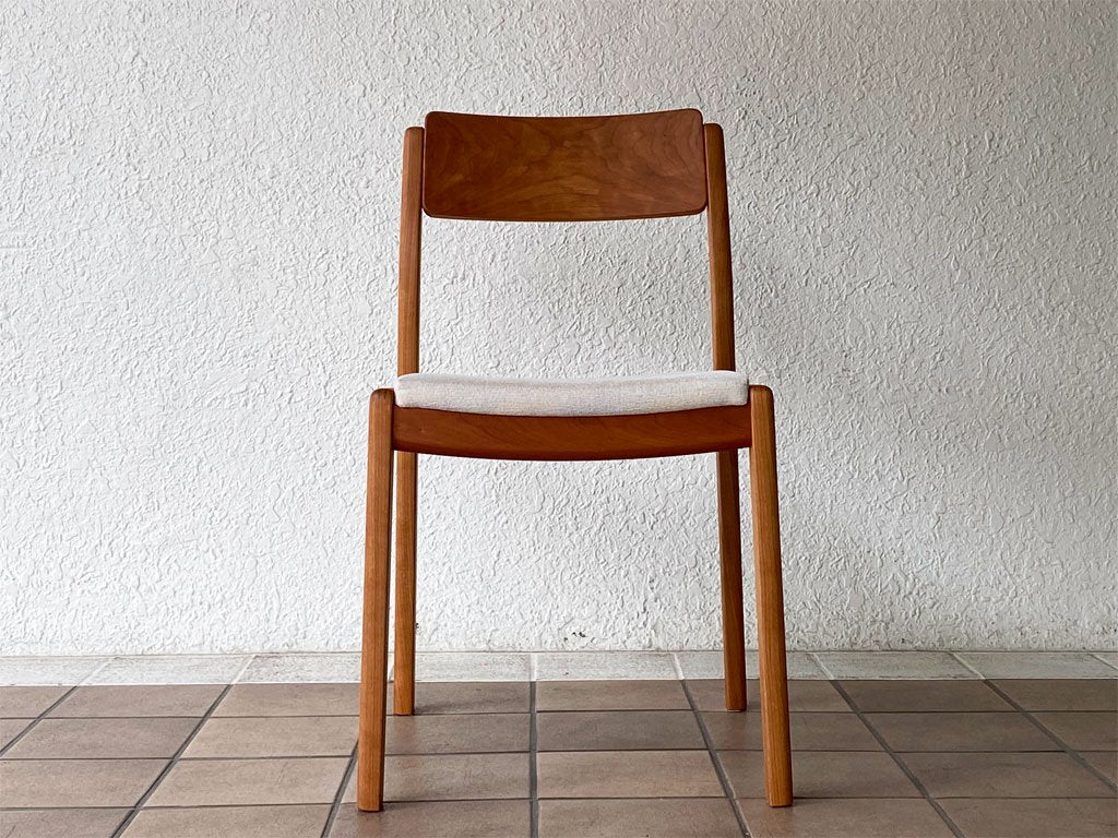 ヤクモ家具製作所 ビーグルチェア Beagle chair チェリー無垢材 ファブリッククッション グレー 堀達哉 HORI design 定価\41,250- B ◇