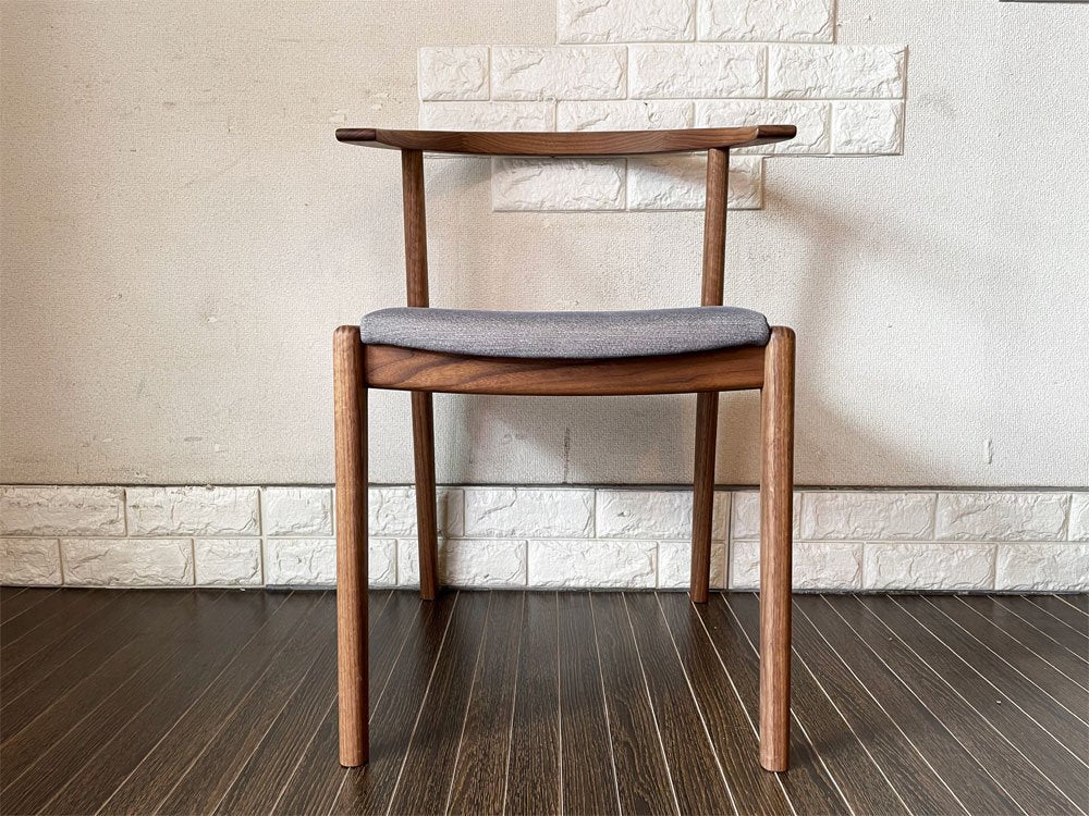 ヤクモ家具製作所 コセンチェア Cosen chair ウォールナット無垢材 ファブリック座面 HORI design 定価￥50,600- B ◎