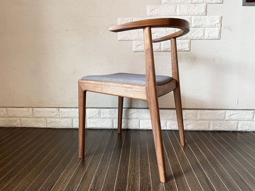 ヤクモ家具製作所 コセンチェア Cosen chair ウォールナット無垢材 ファブリック座面 HORI design 定価￥50,600- B ◎