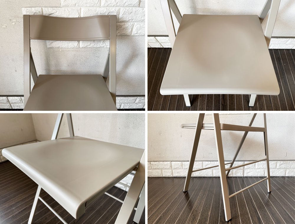 アエラデリック AREA declic ポケットチェア Pocket Chair 折りたたみチェア カーキ ポリプロピレン製 イタリア モダンデザイン 定価￥17,600- ◎