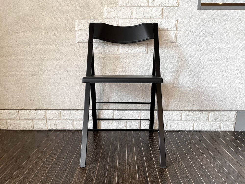 アエラデリック AREA declic ポケットチェア Pocket Chair 折りたたみチェア ブラック ポリプロピレン製 イタリア モダンデザイン 定価￥17,600- ◎