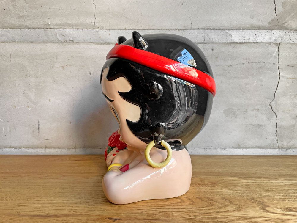 ベティ・ブープ Limited Edition Betty Boop Roses Cookie Jar 限定 85/2400 クッキージャー セラミック♪