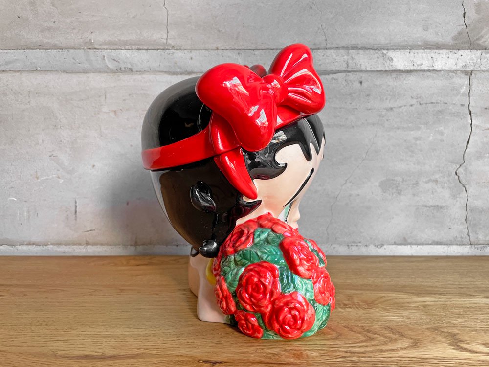 ベティ・ブープ Limited Edition Betty Boop Roses Cookie Jar 限定 85/2400 クッキージャー セラミック♪