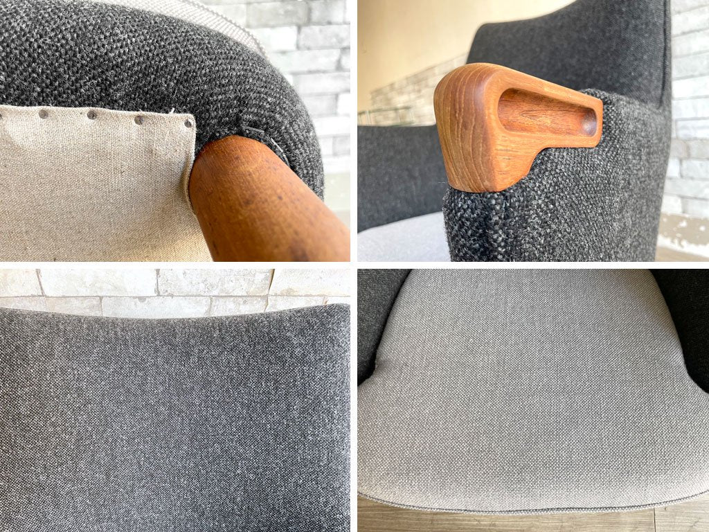 AP Stolen AP-20 ミニベア チェア ハンス・J・ウェグナー デンマークビンテージ 北欧家具 Kvadrat Halingdal 生地張替 ウレタン&ウェービング交換済 ●