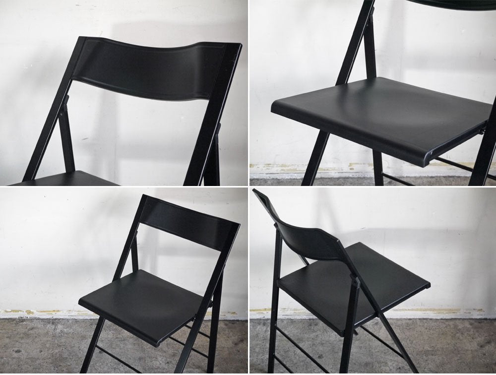 エリアデクリック AREA declic ポケットカラー Pocket Color Chair フォールディングチェア ブラック ポリプロピレン イタリアンモダン ■