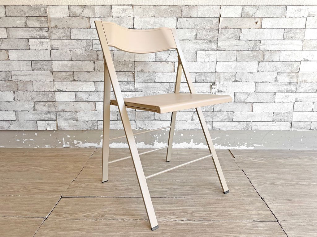 エリア・デクリック AREA declic ポケットチェア Pocket Chair  折りたたみチェア ポリプロピレン製 ベージュ イタリア モダンデザイン 定価￥17,600- A ●