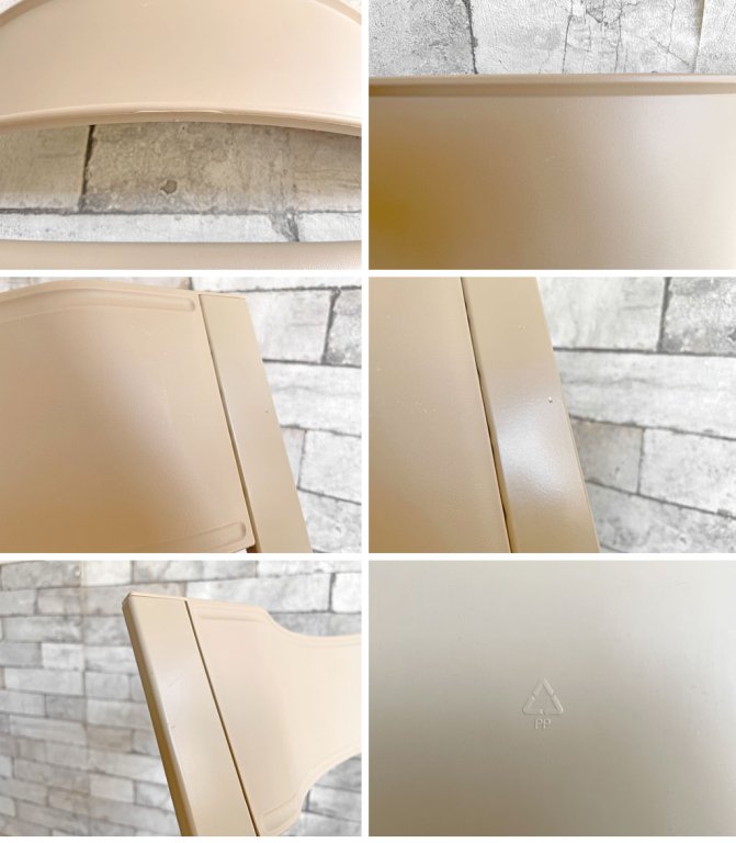 エリア・デクリック AREA declic ポケットチェア Pocket Chair  折りたたみチェア ポリプロピレン製 ベージュ イタリア モダンデザイン 定価￥17,600- B ●