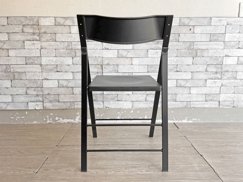 エリア・デクリック AREA declic ポケットチェア Pocket Chair  折りたたみチェア ポリプロピレン製 ブラック イタリア モダンデザイン 定価￥17,600- ●