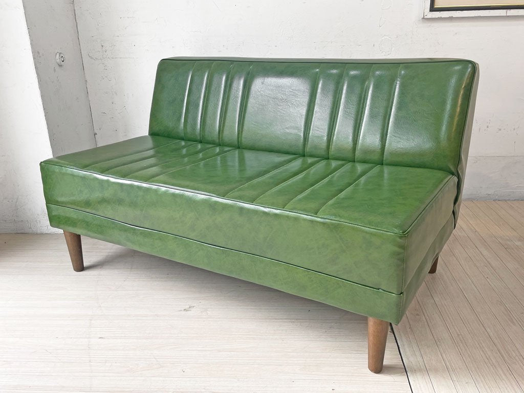 ニコアンド niko and... クラシック ダイナー CLASSIC DINER ベンチ ソファ BENCH SOFA グリーン70 カフェスタイル ★