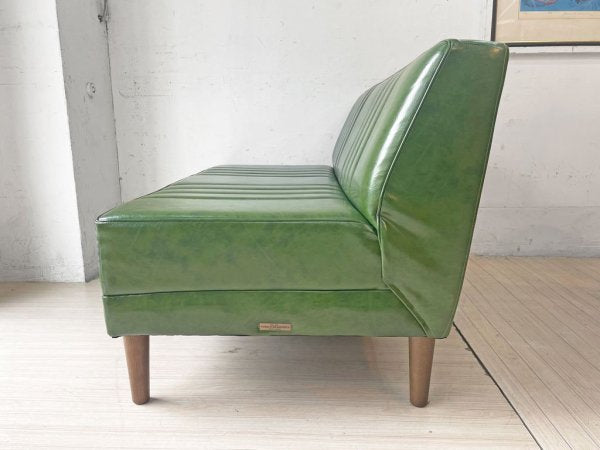 ニコアンド niko and... クラシック ダイナー CLASSIC DINER ベンチ ソファ BENCH SOFA グリーン70 カフェスタイル ★