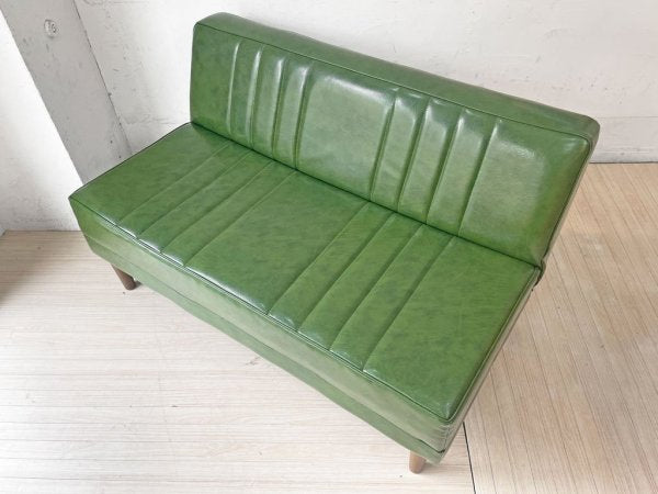 ニコアンド niko and... クラシック ダイナー CLASSIC DINER ベンチ ソファ BENCH SOFA グリーン70 カフェスタイル ★