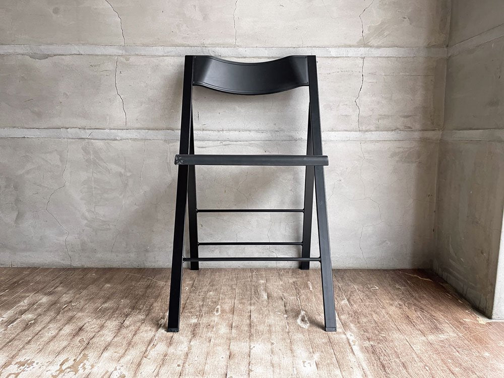 エリア・デクリック AREA declic ポケットチェア Pocket Chair 折りたたみチェア ポリプロピレン製 ブラック イタリア モダンデザイン 定価￥17,600-♪