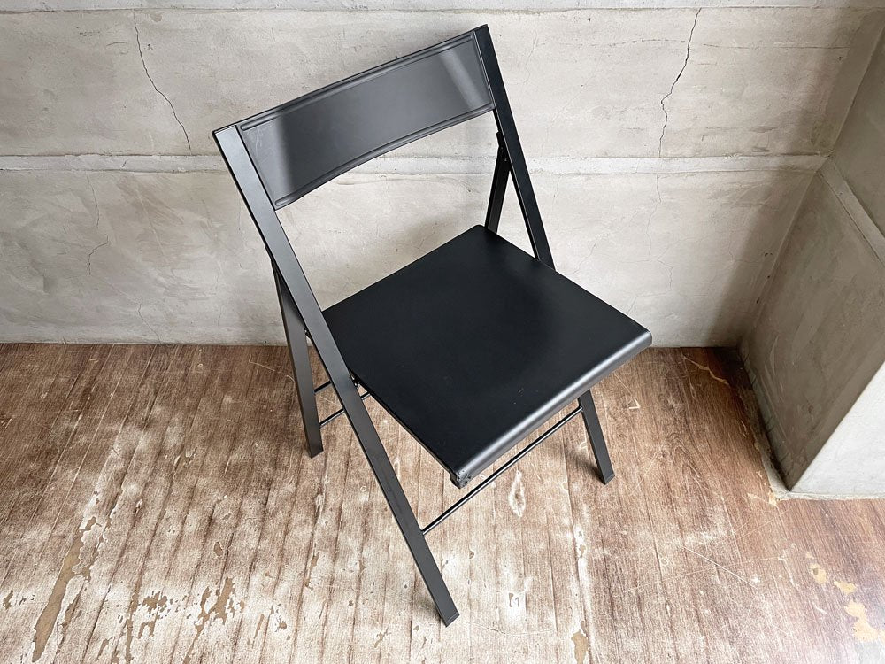エリア・デクリック AREA declic ポケットチェア Pocket Chair 折りたたみチェア ポリプロピレン製 ブラック イタリア モダンデザイン 定価￥17,600-♪