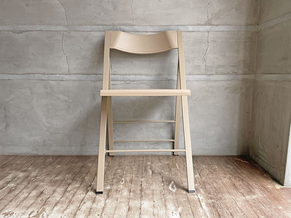 エリア・デクリック AREA declic ポケットチェア Pocket Chair 折りたたみチェア ポリプロピレン製 ベージュ イタリア モダンデザイン 定価￥17,600- B♪