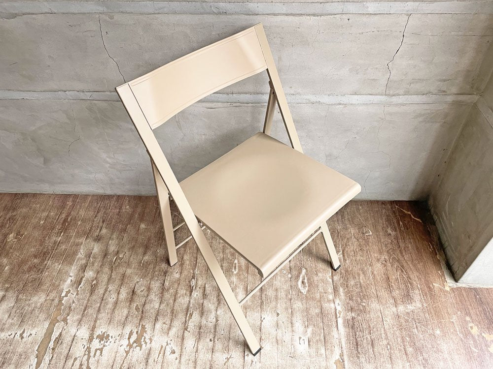エリア・デクリック AREA declic ポケットチェア Pocket Chair 折りたたみチェア ポリプロピレン製 ベージュ イタリア モダンデザイン 定価￥17,600- B♪