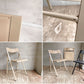 エリア・デクリック AREA declic ポケットチェア Pocket Chair 折りたたみチェア ポリプロピレン製 ベージュ イタリア モダンデザイン 定価￥17,600- A♪