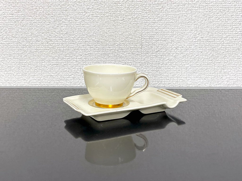 リモージュ LIMOGES アビランド Haviland デミタス＆アシュトレイ Demitasse Ashtray Set フランスビンテージ 〓