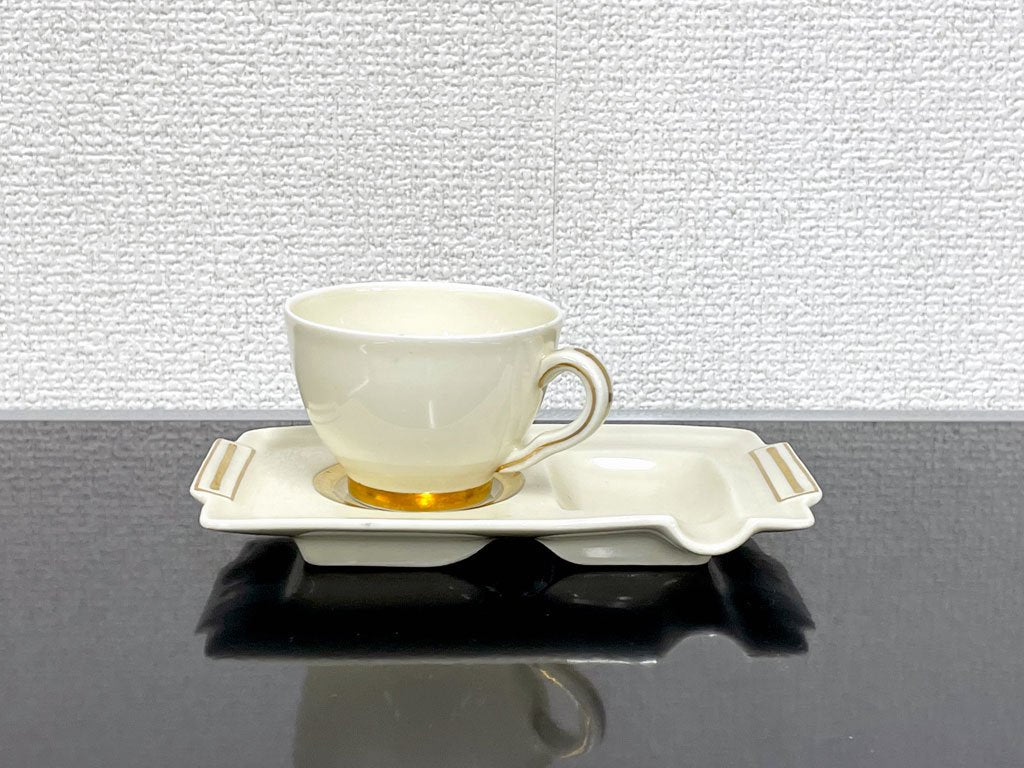 リモージュ LIMOGES アビランド Haviland デミタス＆アシュトレイ Demitasse Ashtray Set フランスビンテージ 〓