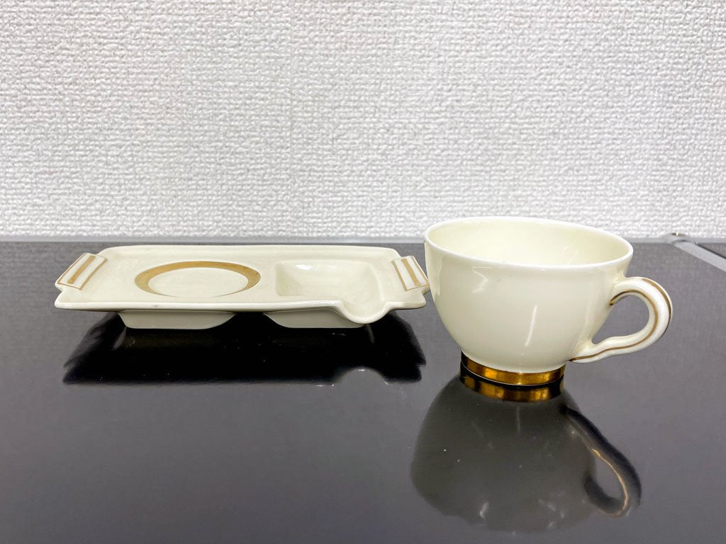 リモージュ LIMOGES アビランド Haviland デミタス＆アシュトレイ Demitasse Ashtray Set フランスビンテージ 〓