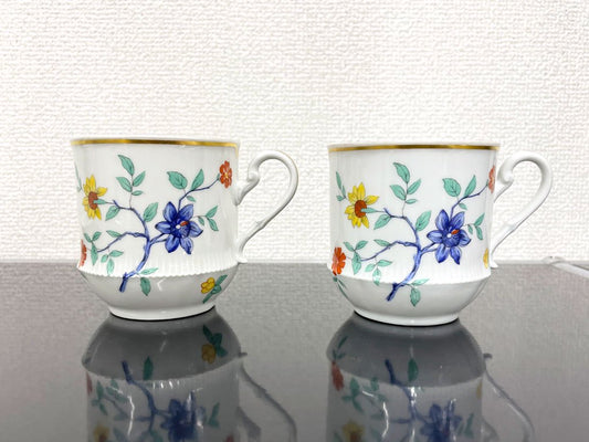 リモージュ LIMOGES アビランド Haviland カップ＆ソーサー C&S 2脚セット フランス ビンテージ 〓