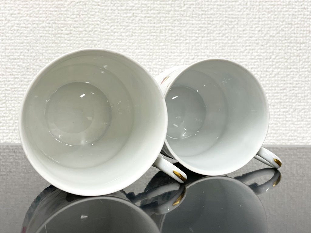 リモージュ LIMOGES アビランド Haviland カップ＆ソーサー C&S 2脚セット フランス ビンテージ 〓