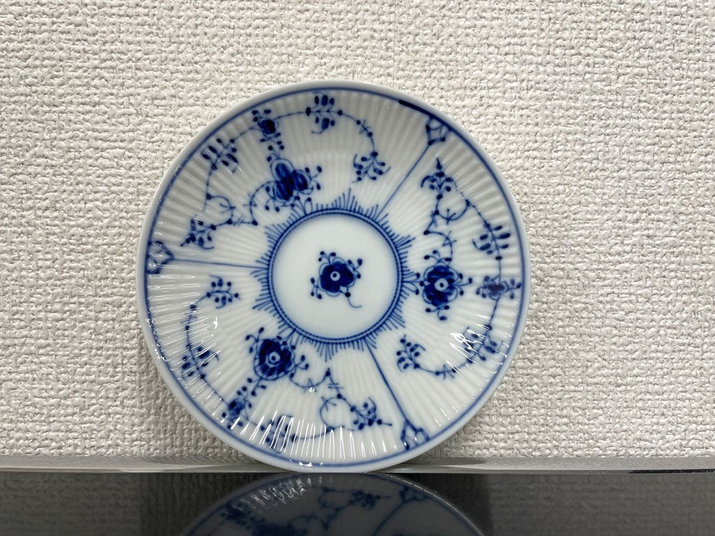 ロイヤルコペンハーゲン ROYAL COPENHAGEN ブルーフルーテッド プレイン カップ&ソーサー C&S 美品 〓