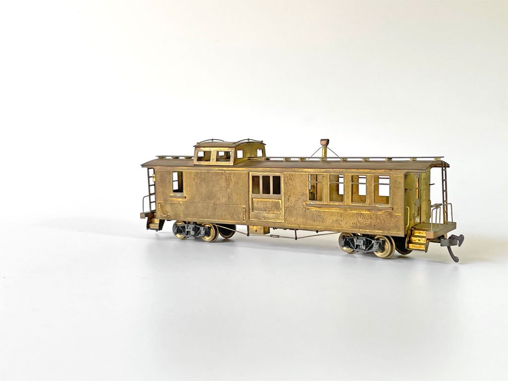 カブース caboose 車掌車 HOゲージ 真鍮製 ブラスモデル 未塗装 鉄道模型 現状品 ◇