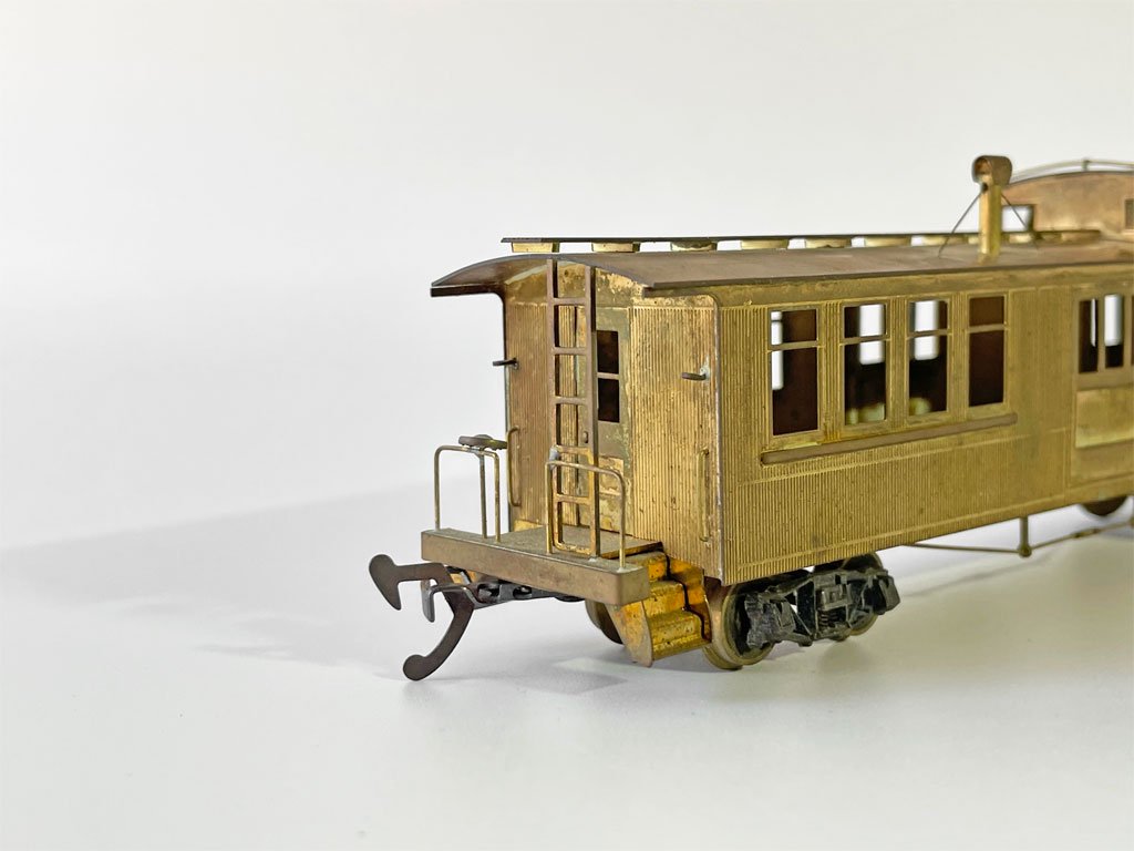 カブース caboose 車掌車 HOゲージ 真鍮製 ブラスモデル 未塗装 鉄道模型 現状品 ◇