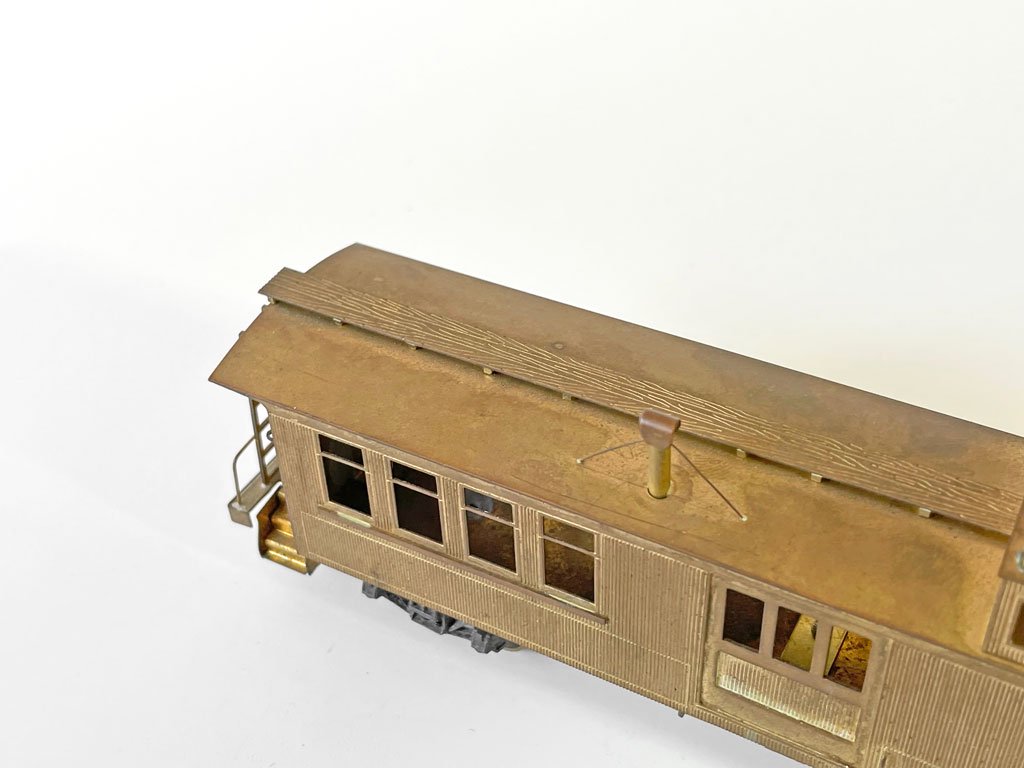 カブース caboose 車掌車 HOゲージ 真鍮製 ブラスモデル 未塗装 鉄道模型 現状品 ◇