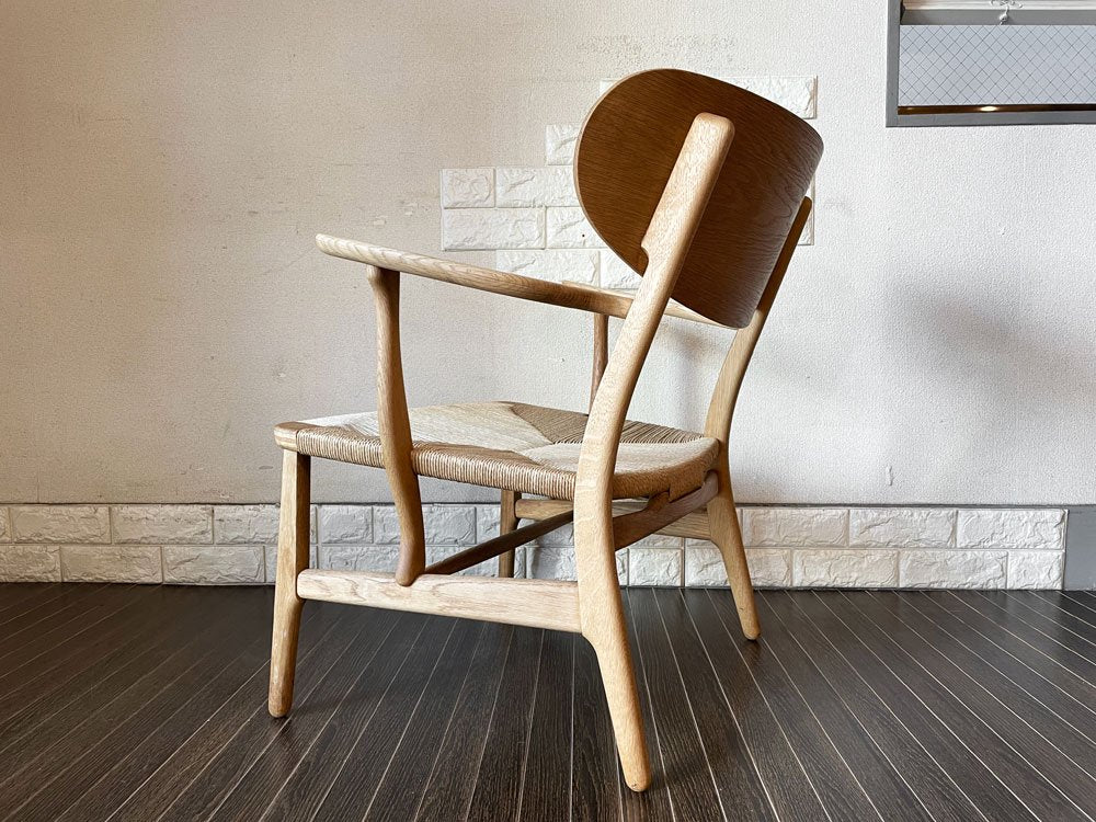 カールハンセン&サン Carl Hansen & Son CH22 ラウンジチェア アームチェア オーク材 オイル仕上げ ハンス・J・ウェグナー 北欧家具 2016年発売初日限定刻印 ◎