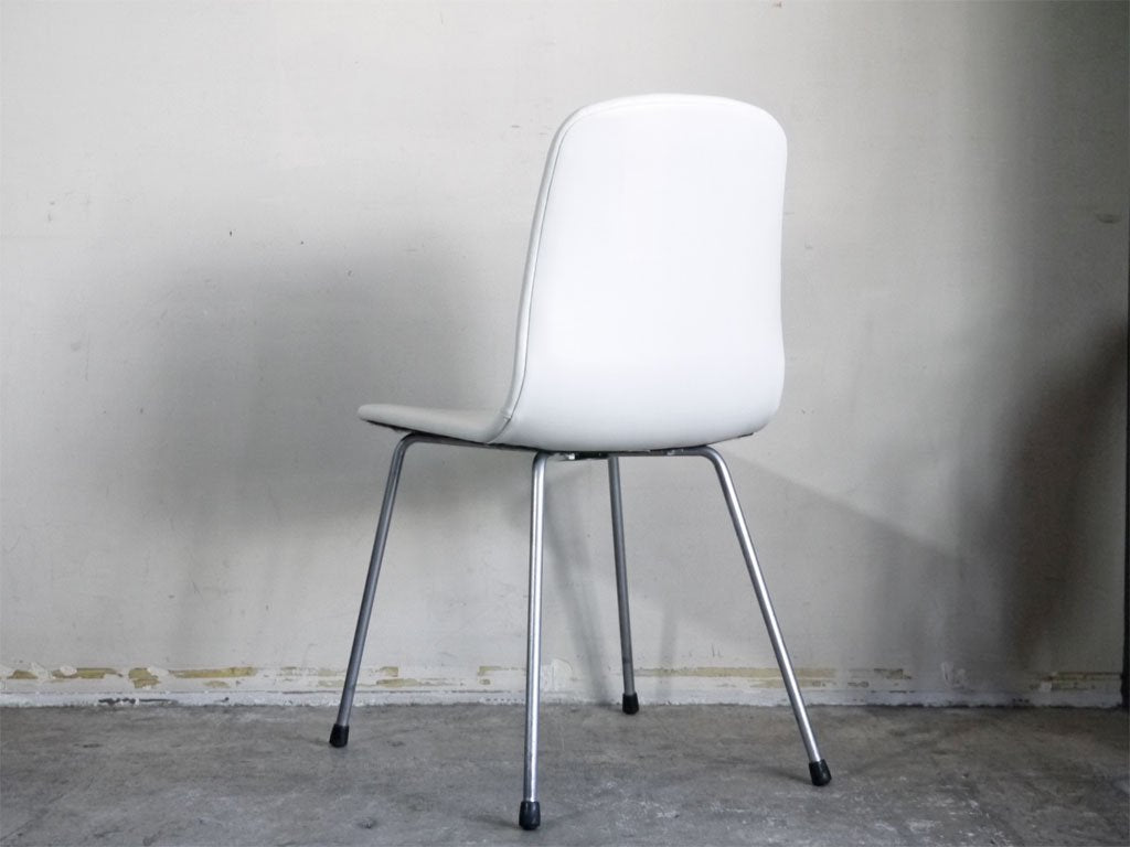 トラックファニチャー TRUCK FURNITURE ダイニングチェア ホワイト ビニールレザー スチールレッグ ■