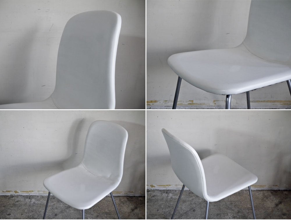 トラックファニチャー TRUCK FURNITURE ダイニングチェア ホワイト ビニールレザー スチールレッグ ■