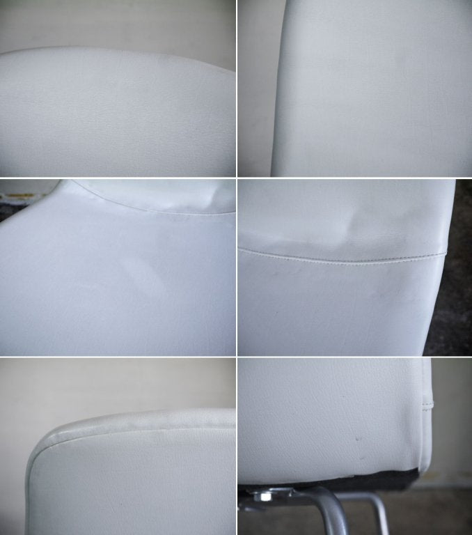 トラックファニチャー TRUCK FURNITURE ダイニングチェア ホワイト ビニールレザー スチールレッグ ■