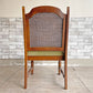三越家具 ブルージュ Brugge カントリーハウス シリーズ サイドチェア ダイニングチェア CDC42 オーク材 籐 クラシカル 英国スタイル ●