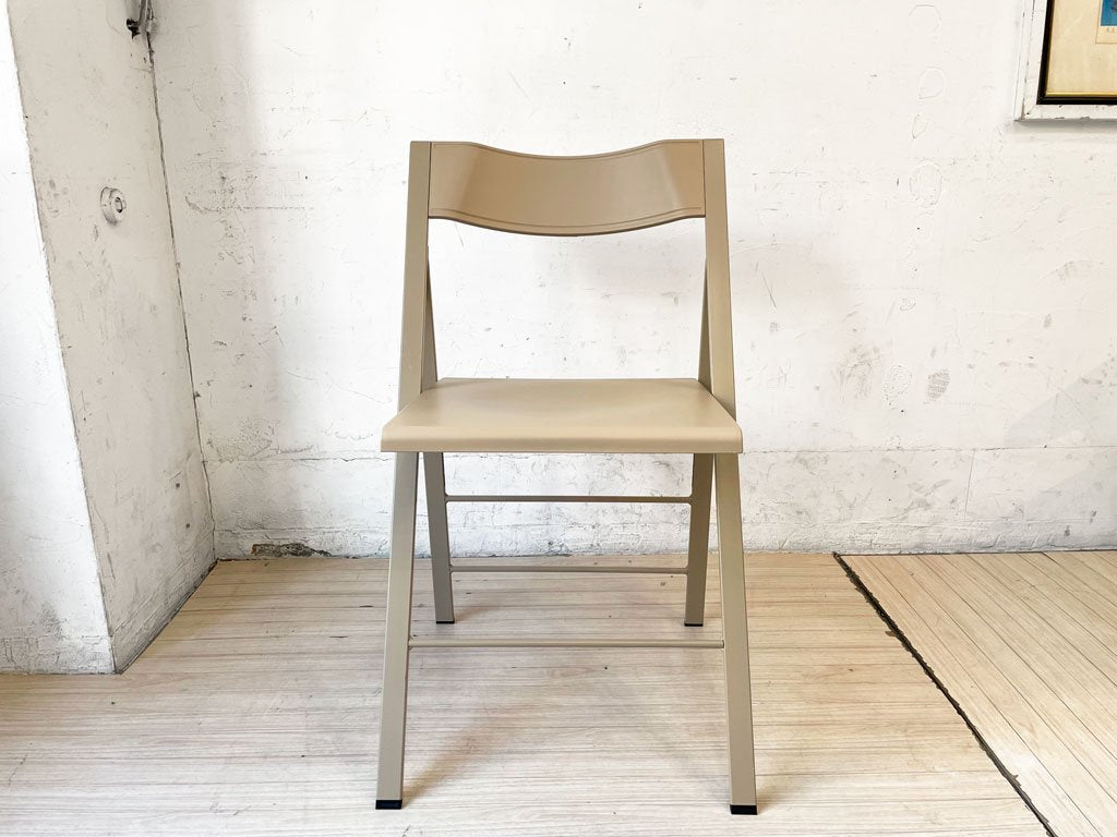 エリア・デクリック AREA declic ポケットチェア Pocket Chair 折りたたみチェア ポリプロピレン製 ベージュ イタリア モダンデザイン 定価￥17,600- B ★