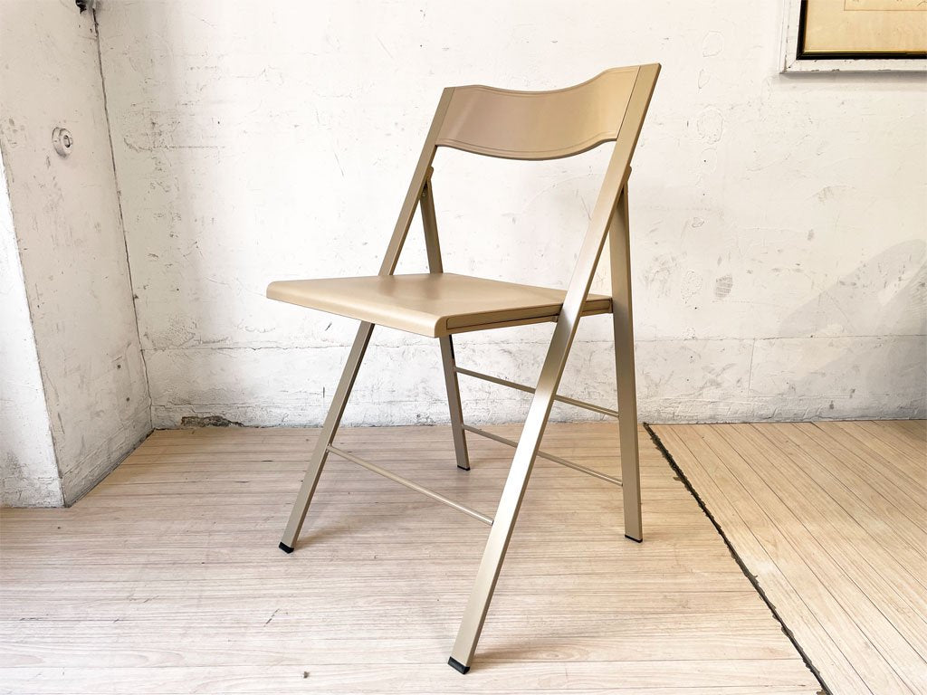 エリア・デクリック AREA declic ポケットチェア Pocket Chair 折りたたみチェア ポリプロピレン製 ベージュ イタリア モダンデザイン 定価￥17,600- A  ★