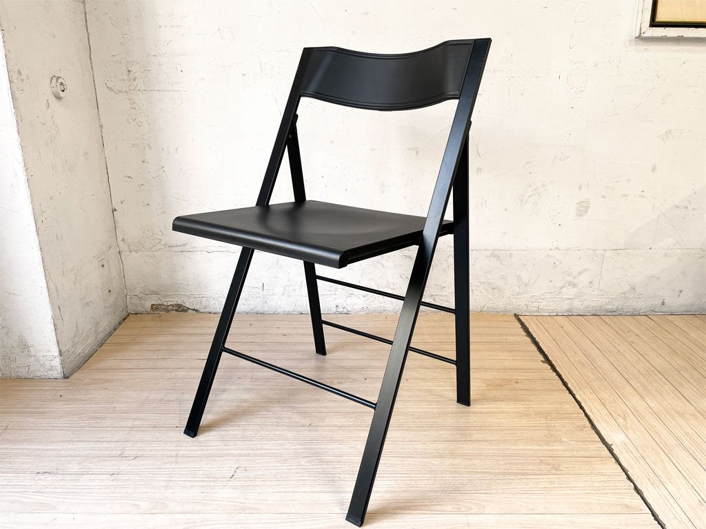 エリア・デクリック AREA declic ポケットチェア Pocket Chair 折りたたみチェア ポリプロピレン製 ブラック イタリア モダンデザイン 定価￥17,600- ★
