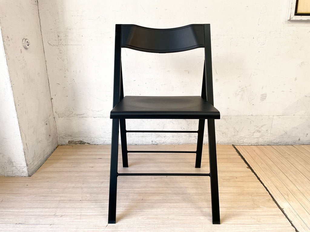 エリア・デクリック AREA declic ポケットチェア Pocket Chair 折りたたみチェア ポリプロピレン製 ブラック イタリア モダンデザイン 定価￥17,600- ★
