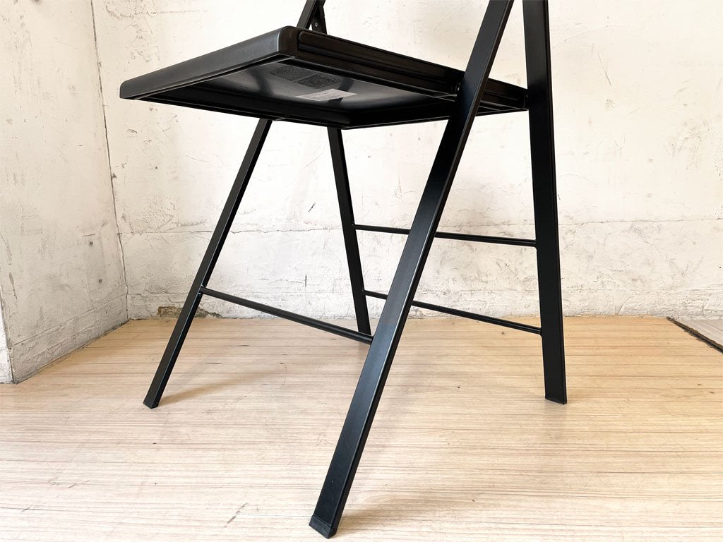エリア・デクリック AREA declic ポケットチェア Pocket Chair 折りたたみチェア ポリプロピレン製 ブラック イタリア モダンデザイン 定価￥17,600- ★