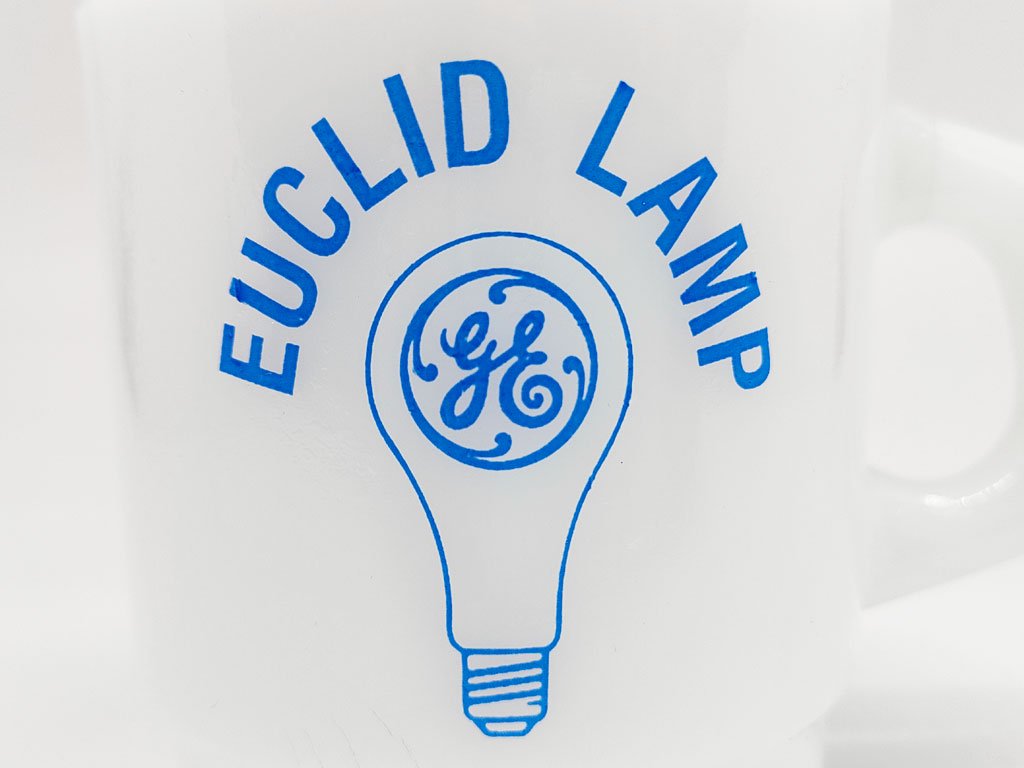 ファイヤーキング FIRE KING ゼネラル・エレクトリック GE EUCLID LAMP 広告プリント アドマグ 希少 E ●