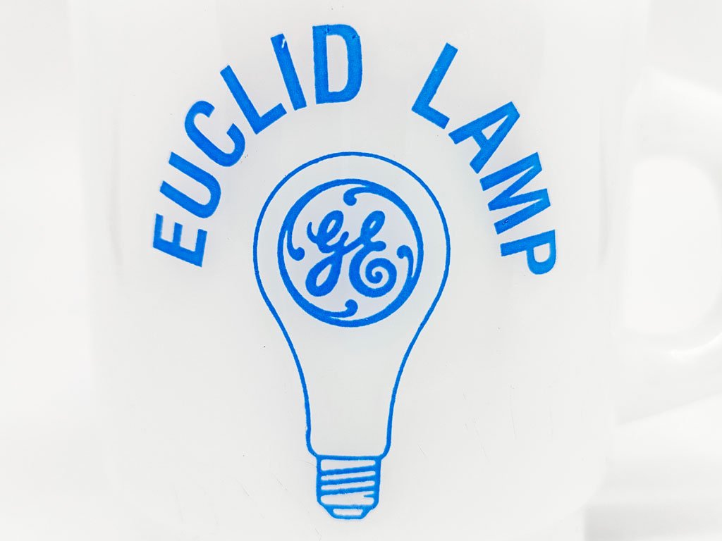 ファイヤーキング FIRE KING ゼネラル・エレクトリック GE EUCLID LAMP 広告プリント アドマグ 希少 B ●