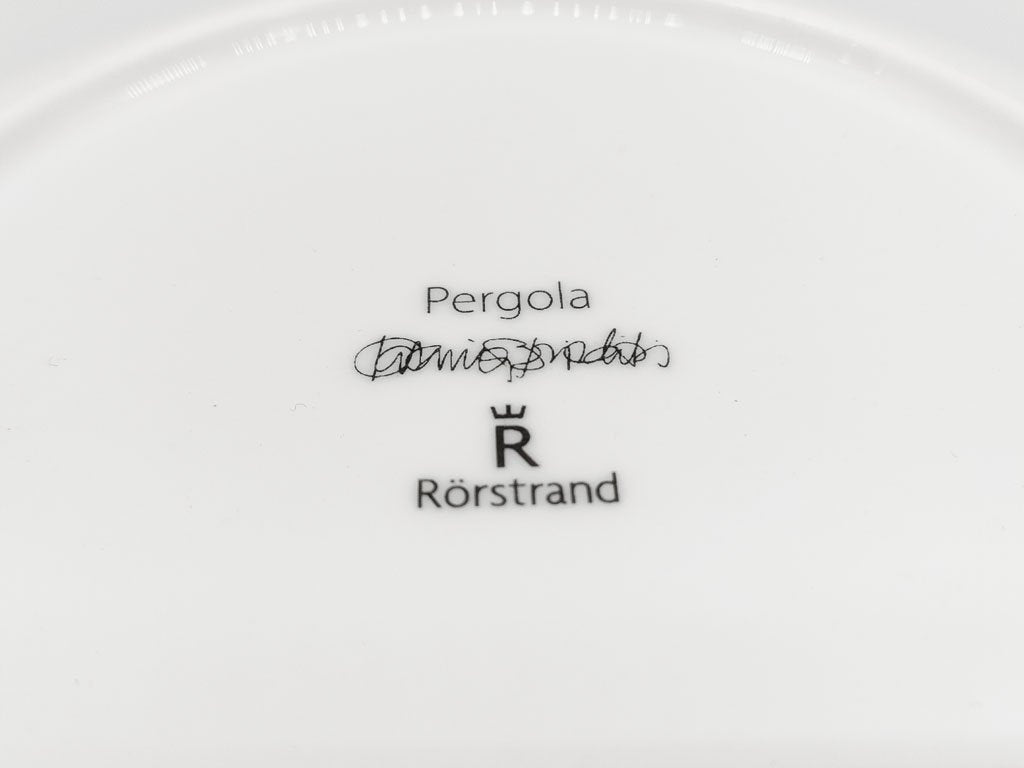 ロールストランド Rorstrand ぺルゴラ Pergola ディーププレート Φ24cm ブルー 北欧食器 スウェーデン 廃番 D ●